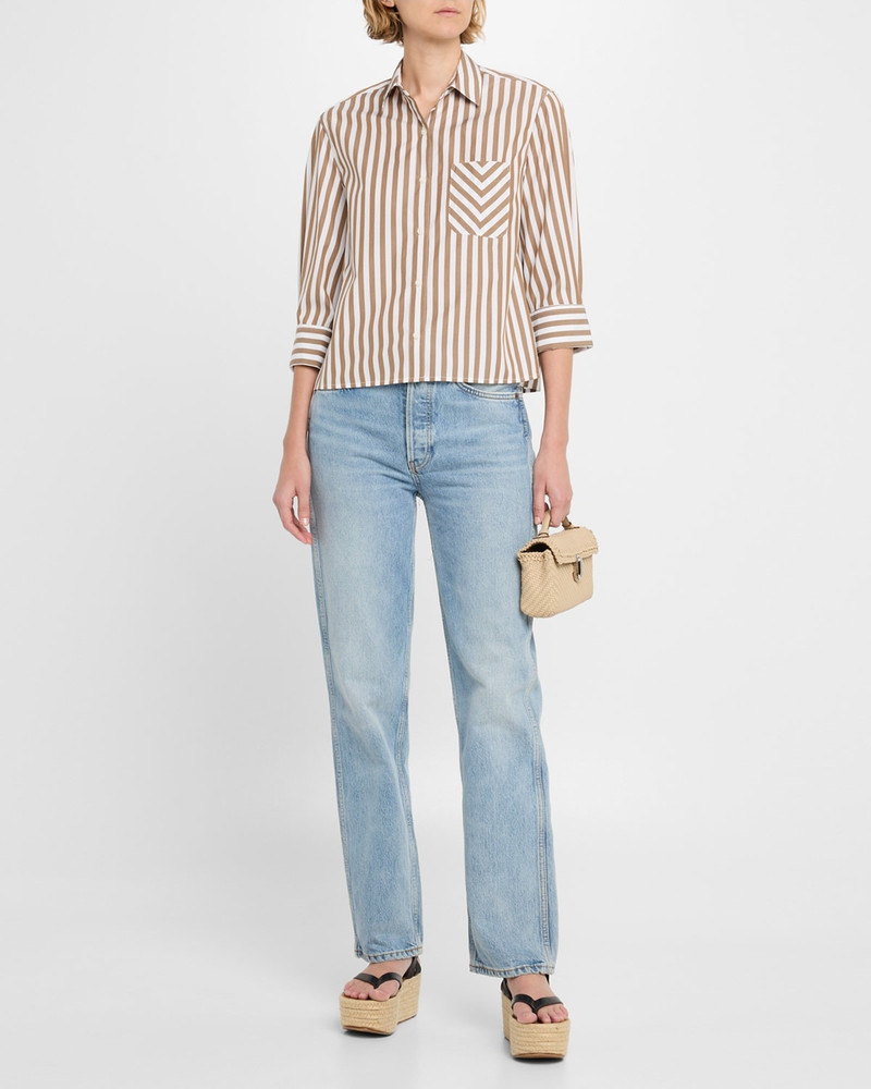 rag & bone Lucia Stripe Poplin Shirt outlook
