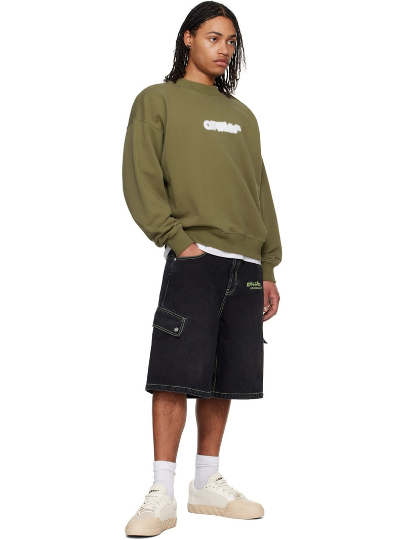 Off-White Off-White Off Denim Safari Cargo Shorts outlook