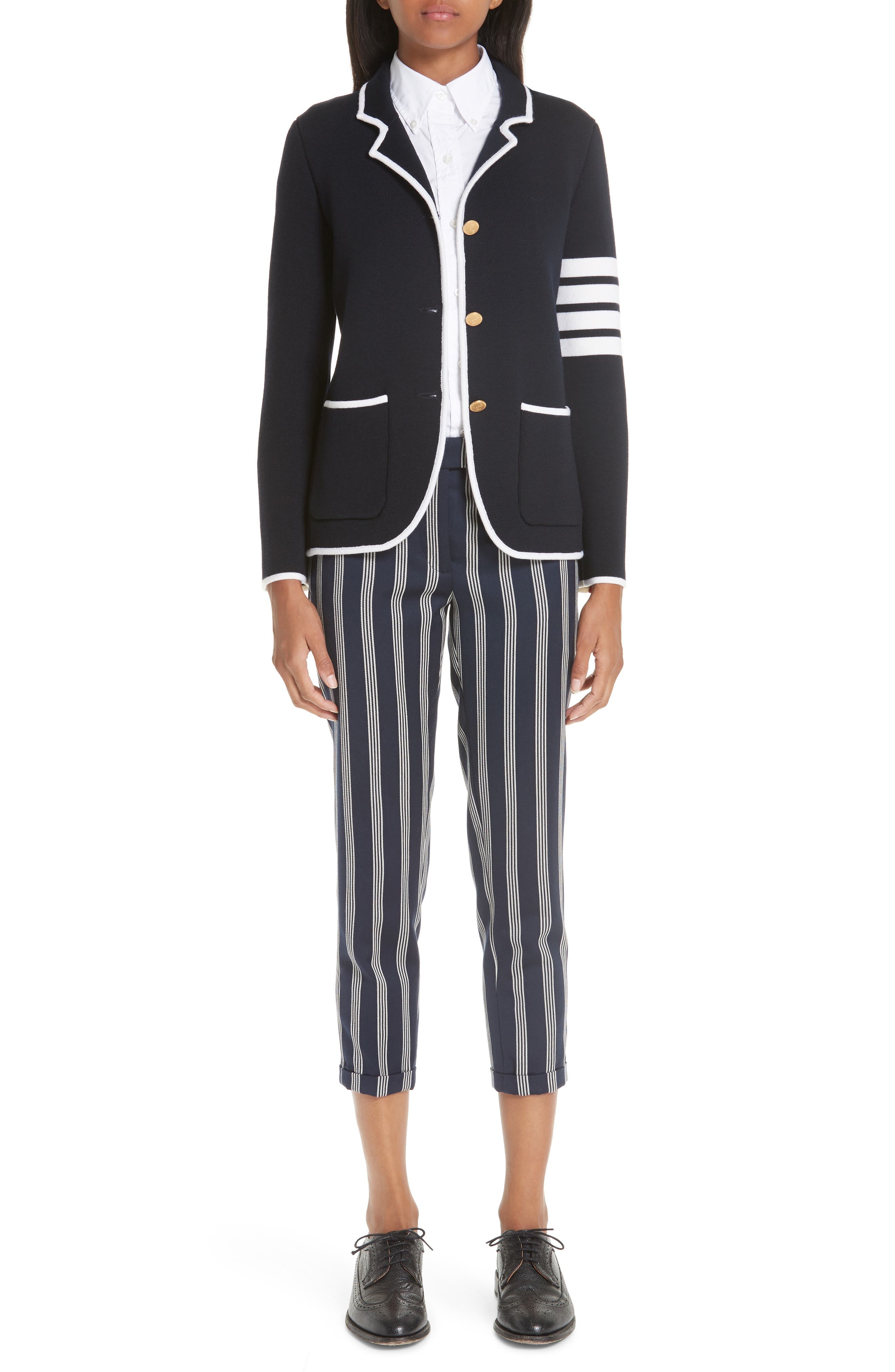 Thom Browne Cotton Shirt in White at Nordstrom - 9