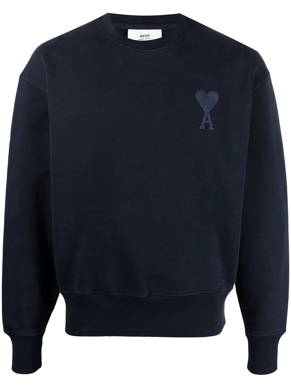 embroidered logo sweatshirt - 1