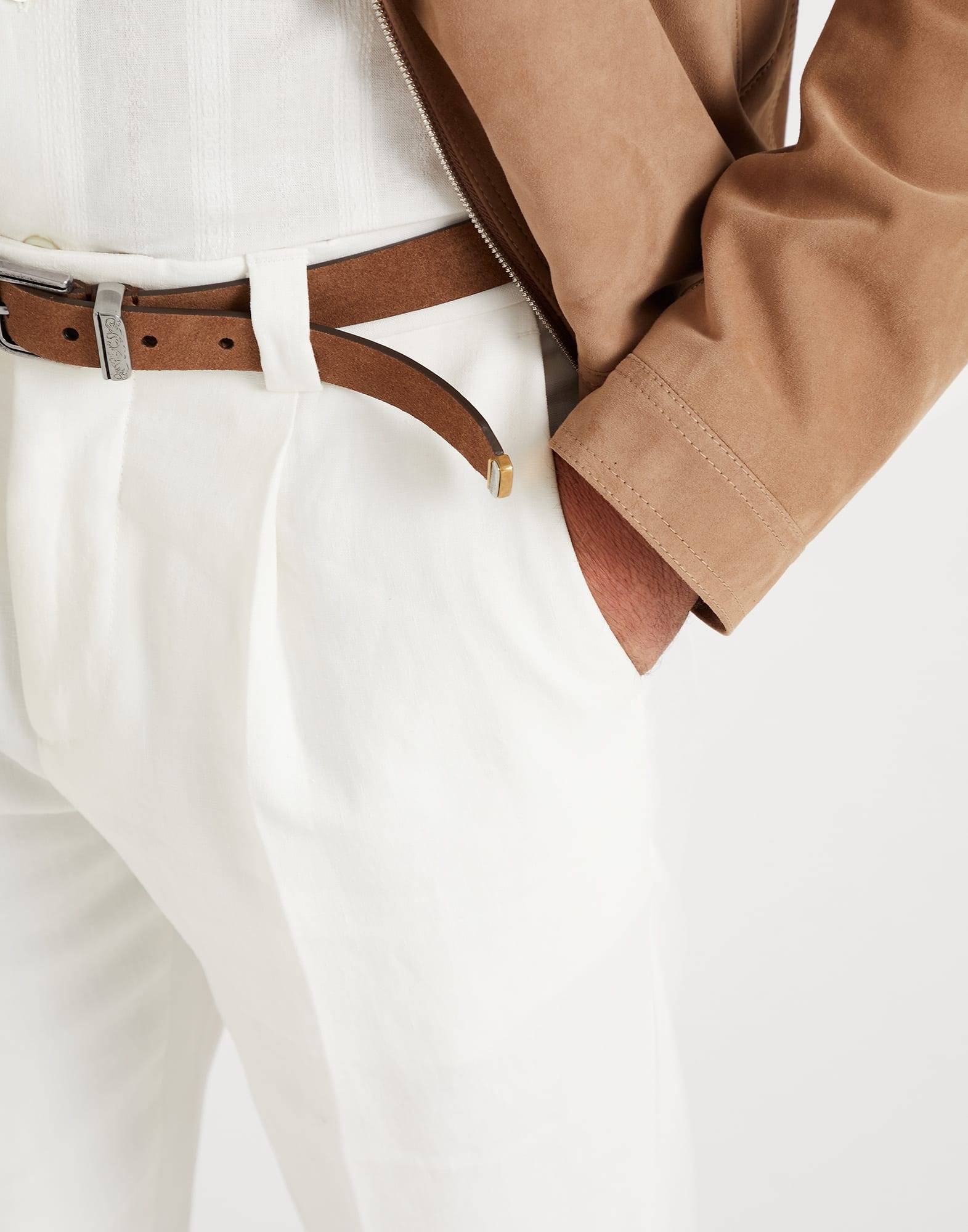 Reversed leather belt - 3