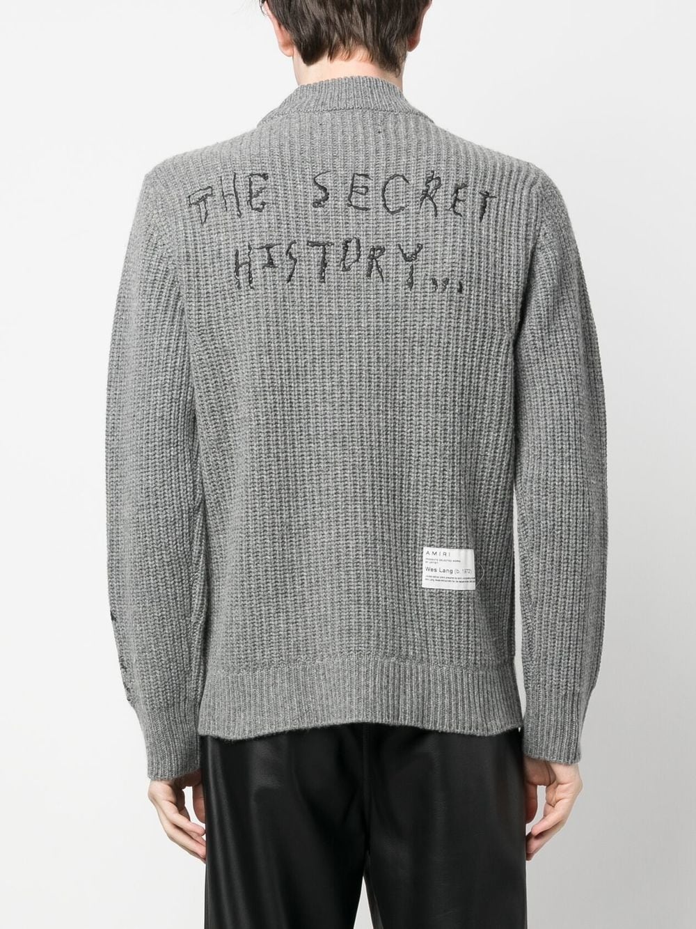 graphic-print knit jumper - 4