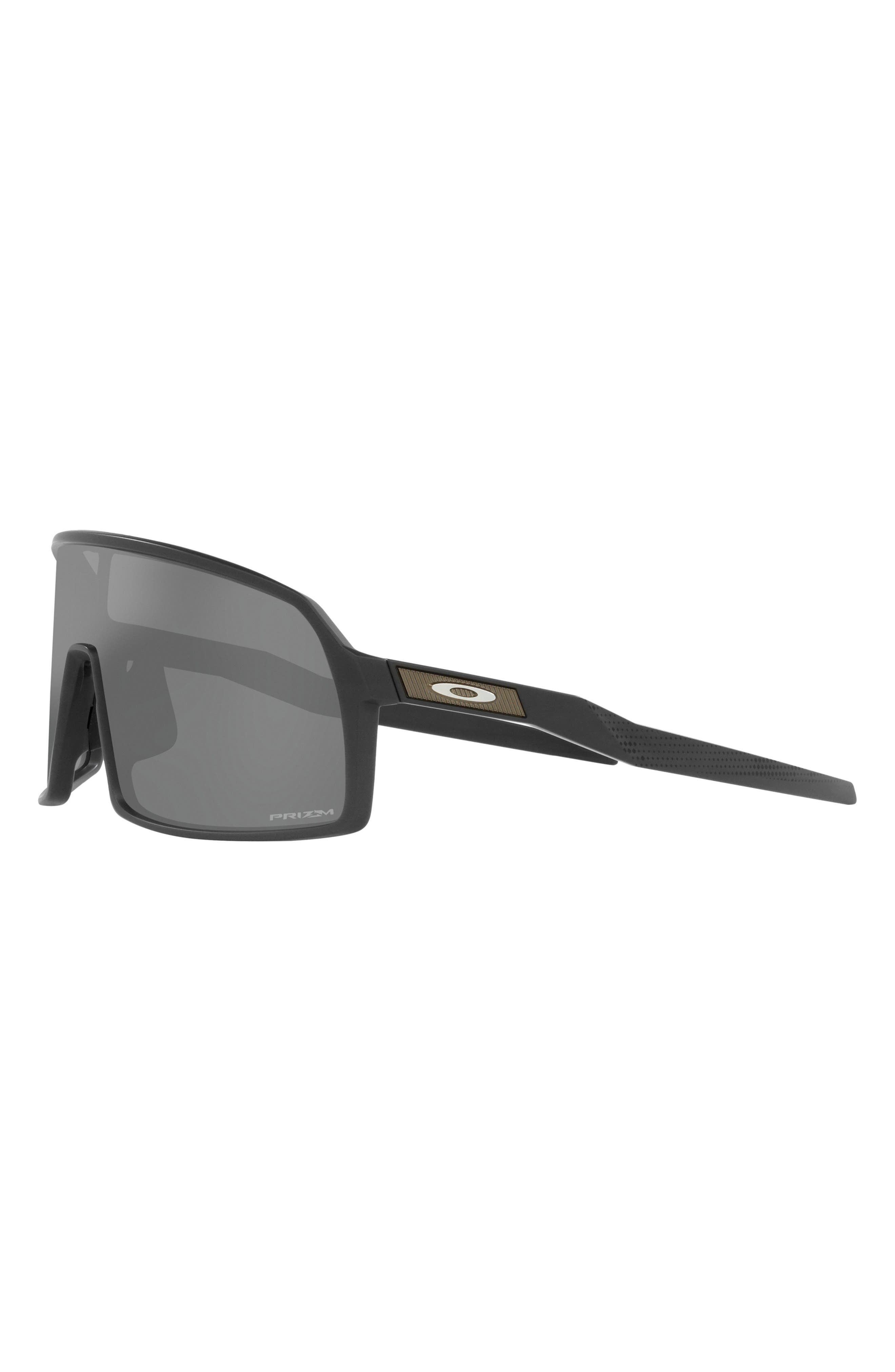 Oakley Sutro 128mm Shield Sunglasses in Shiny Black at Nordstrom - 7