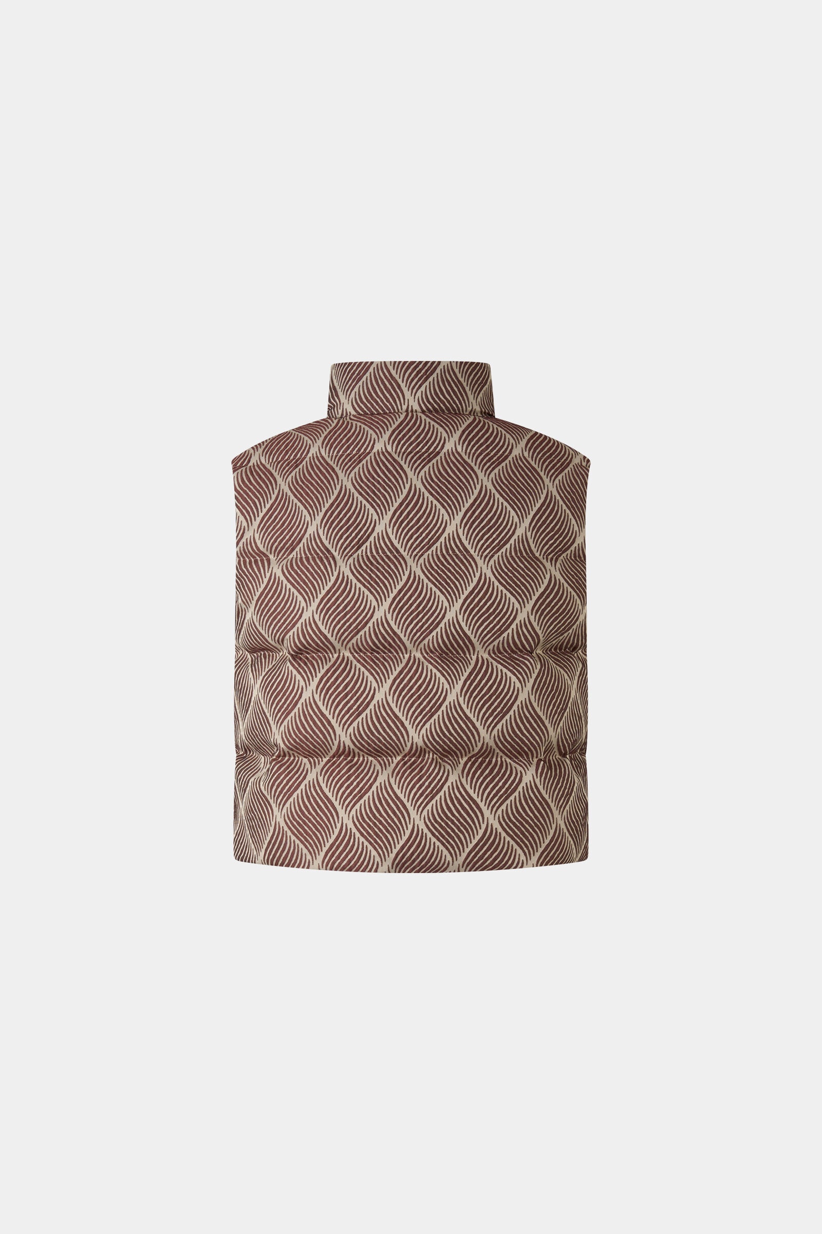 Cropp down vest Latoya in Wine red/cream - 8