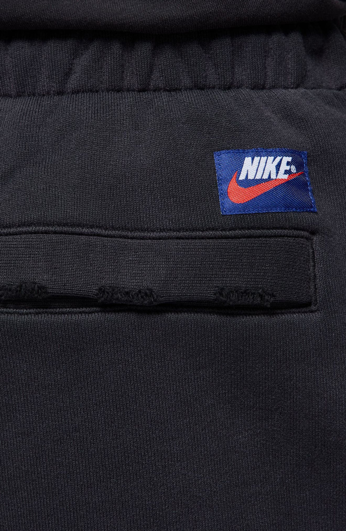 Jordan Rare Air French Terry Graphic Sweat Shorts in Black/Chile Red at Nordstrom - 3