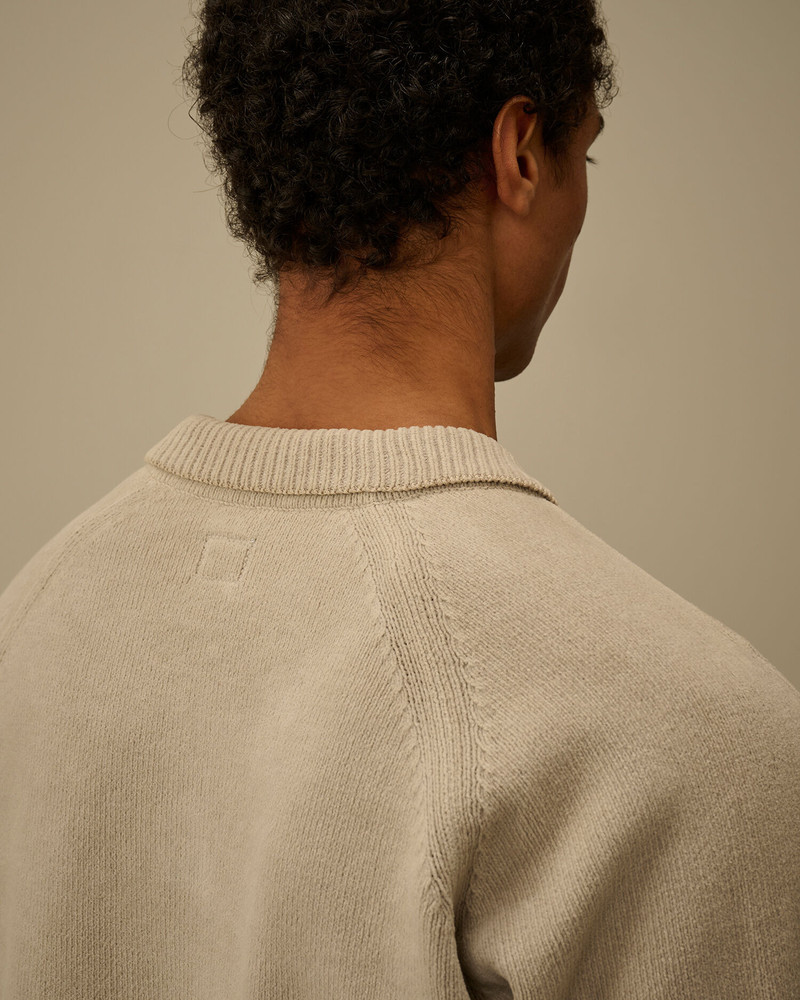 Cotton Chenille Polo Lens Sweater 6