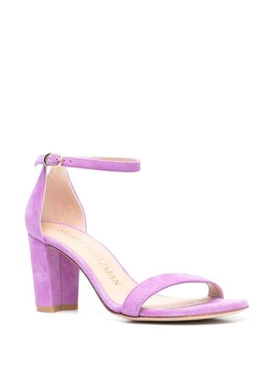 Stuart Weitzman Nearly Nude suede sandals outlook