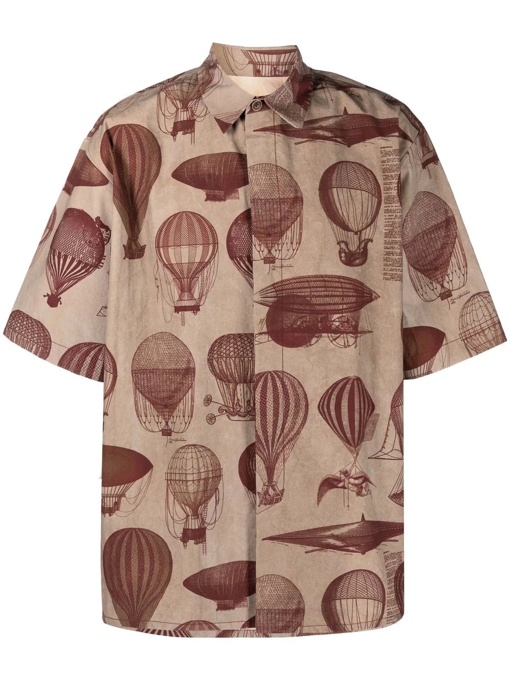 graphic-print short-sleeved shirt - 1