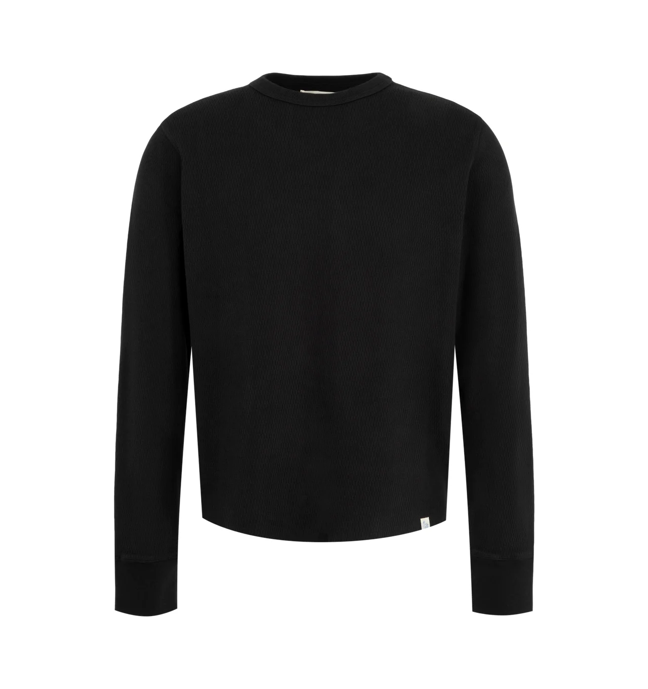 Diamond-Patterned Cotton Thermal Shirt - 1