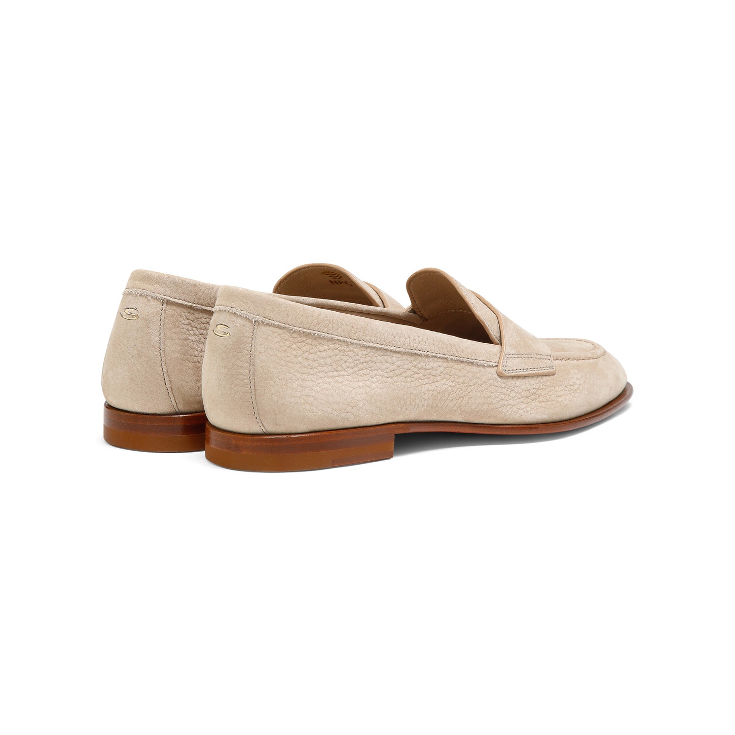 Women's pink nubuck penny loafer - 4