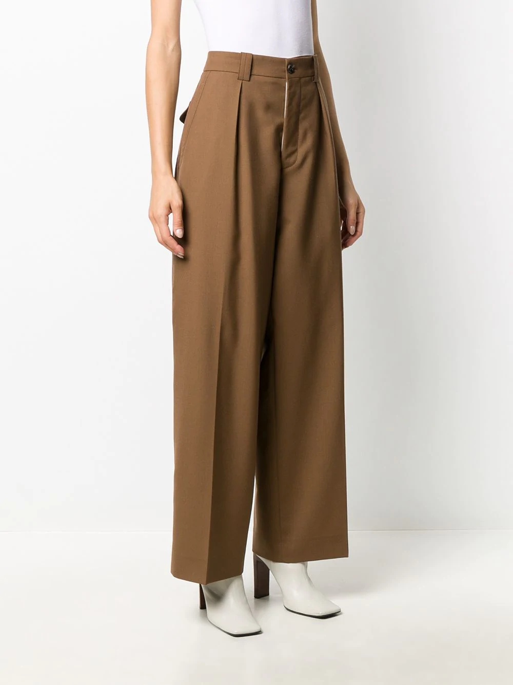 wide leg tailored trousers - 3