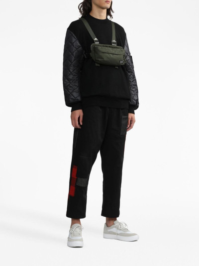 Comme des Garçons Homme x Porter logo-patch zipped shoulder bag outlook