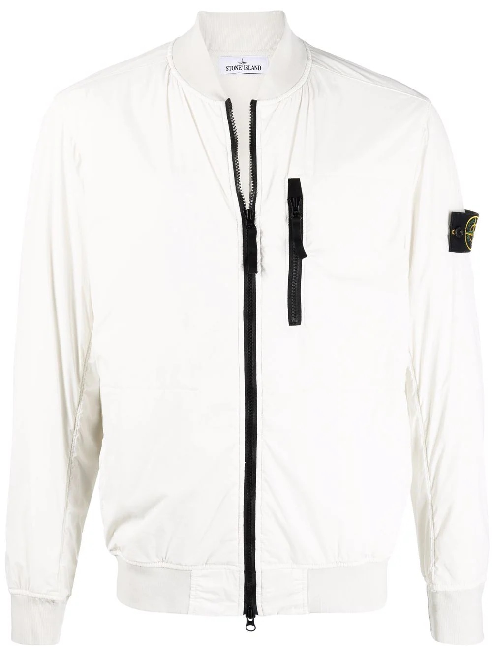 Compass-patch zip-up jacket - 1