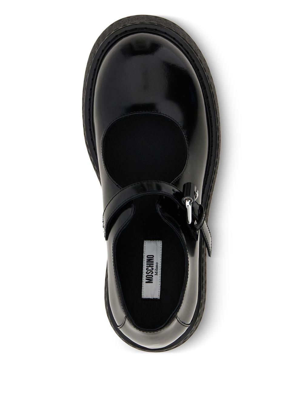 Olivia buckle-strap platform ballet flats - 4