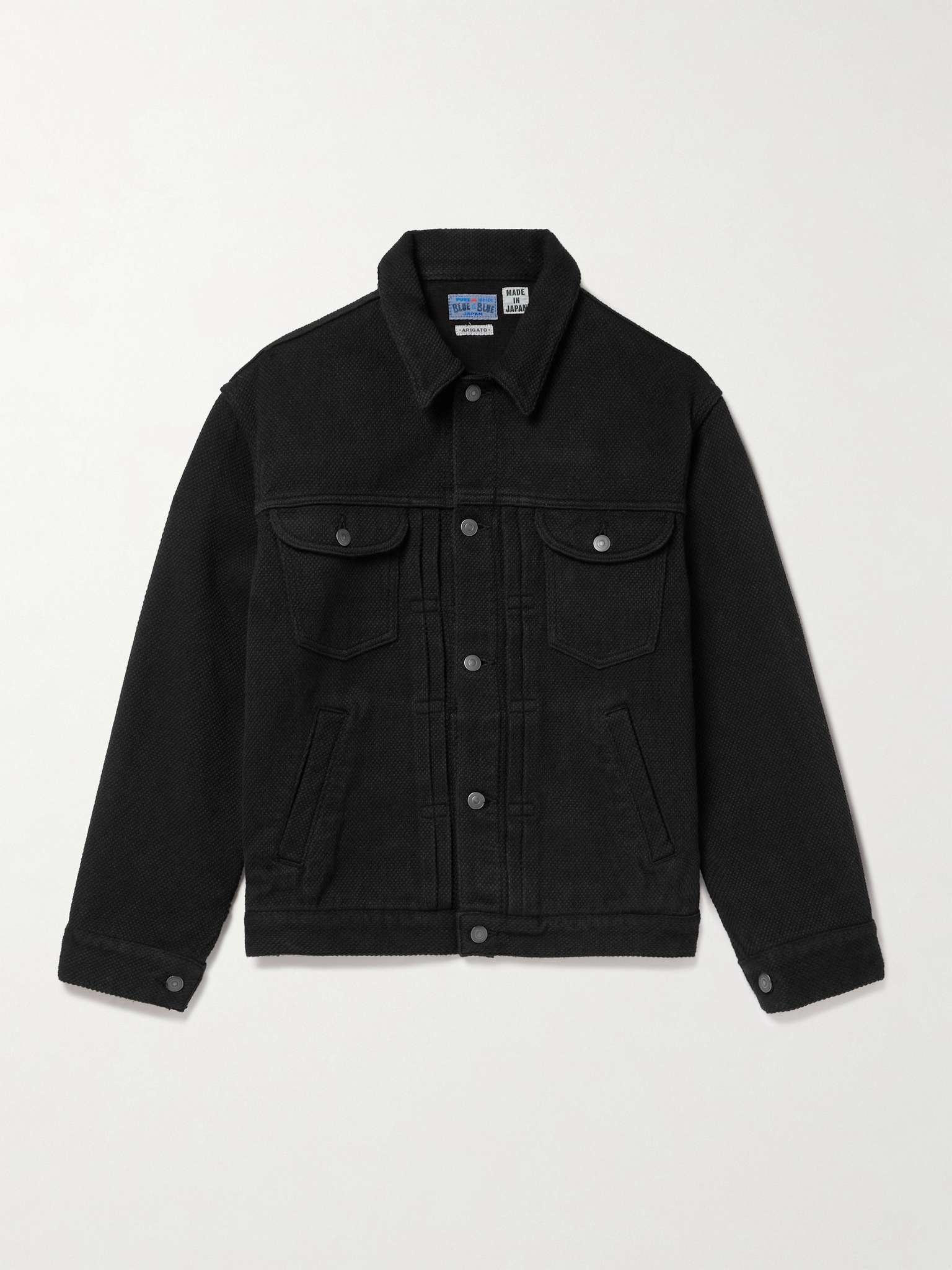 Sashiko Cotton-Canvas Trucker Jacket - 1