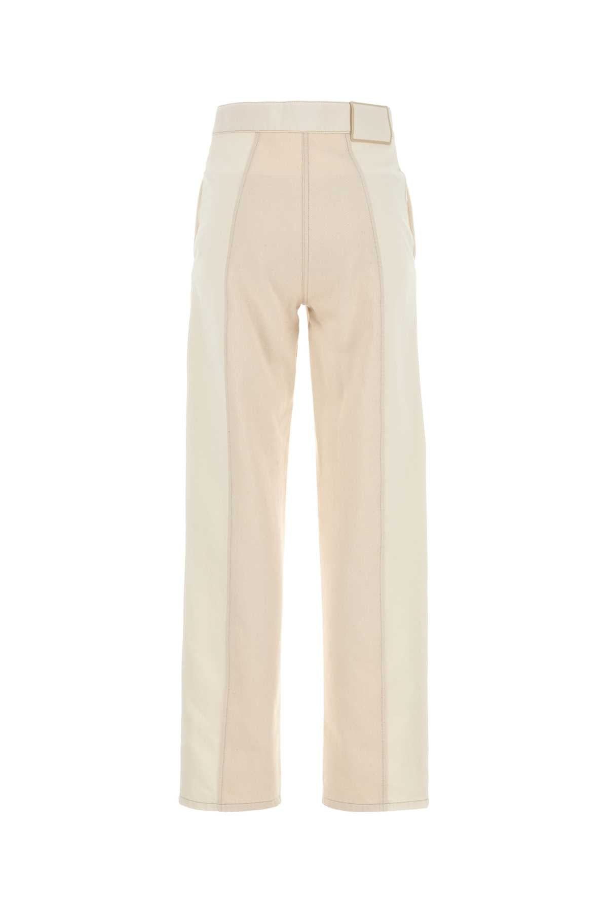 Fendi Women Ivory Denim Jeans - 2