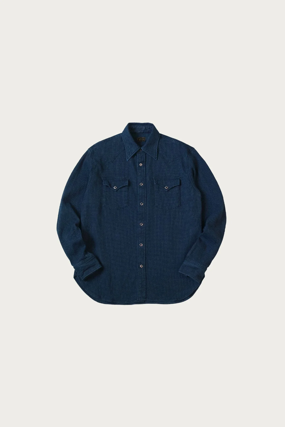 IDG DO-GI Canvas HUSKY Western Shirt - Indigo - 1