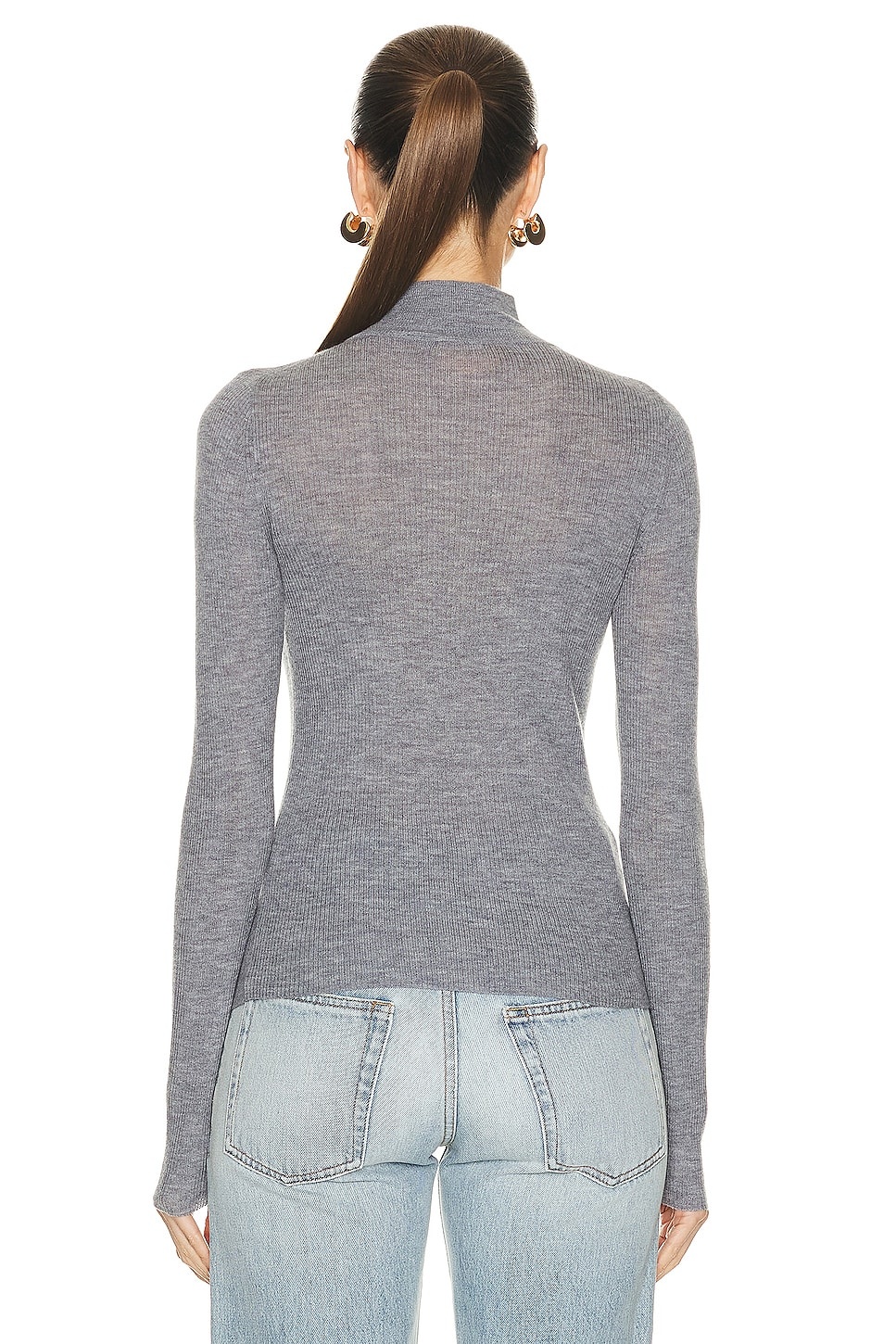 Base Layer Rib Turtleneck Top - 3