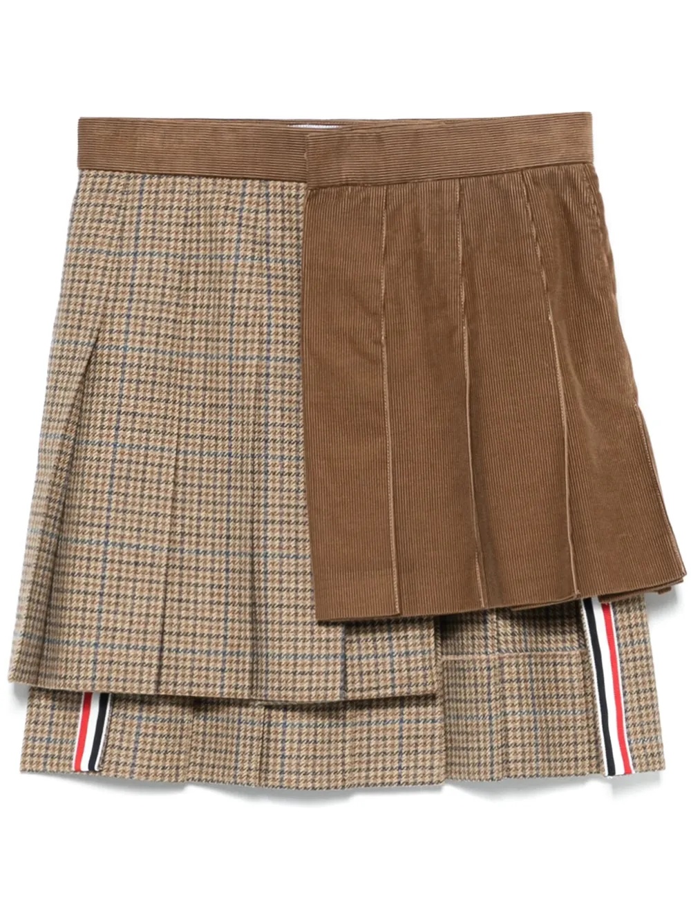 THOM BROWNE - Women Mini Wrap Pleated Skirt - 5