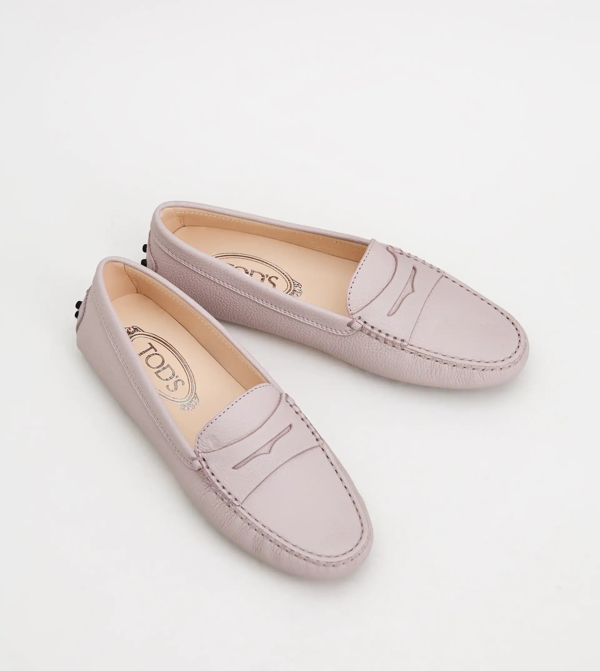 GOMMINO DRIVING SHOES IN LEATHER - PINK - 2