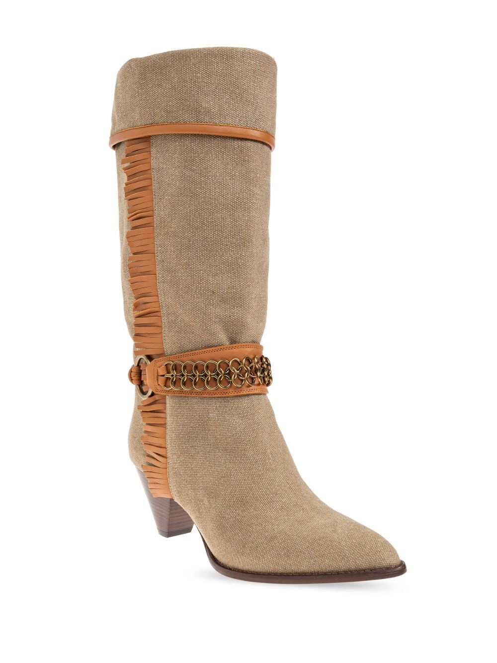 60mm Levon fringed boots - 2