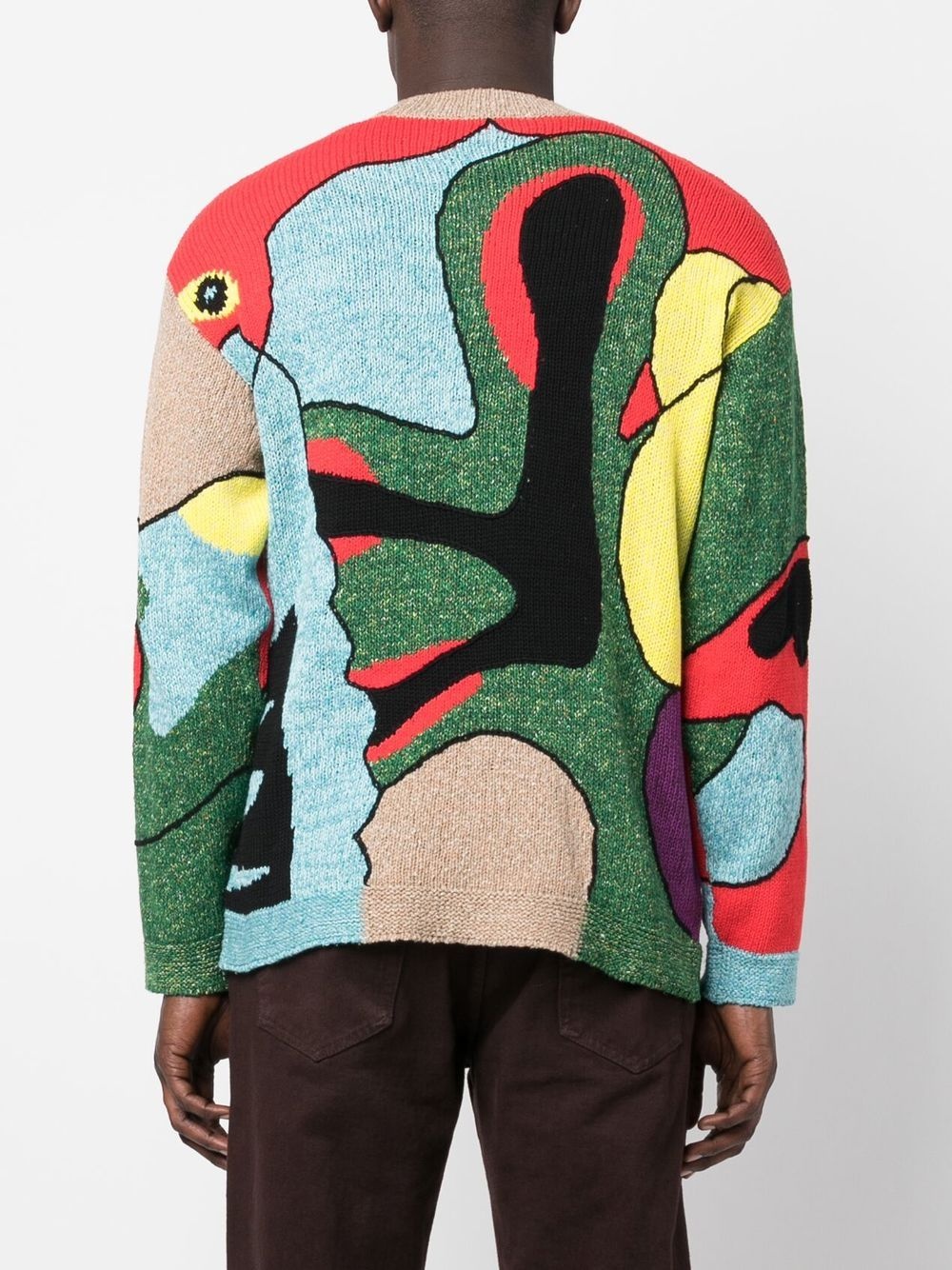 multicolour knitted jumper - 4