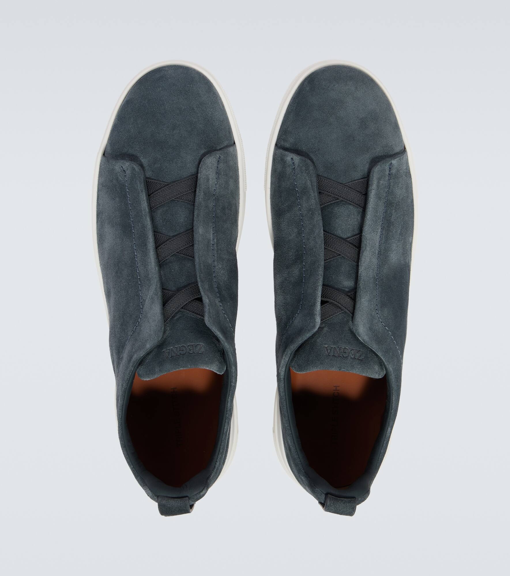 Triple Stitch suede sneakers - 4