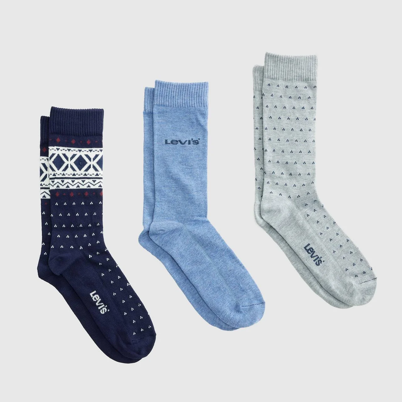 REGULAR CUT FAIR ISLE SOCKS (3-PACK) - 1