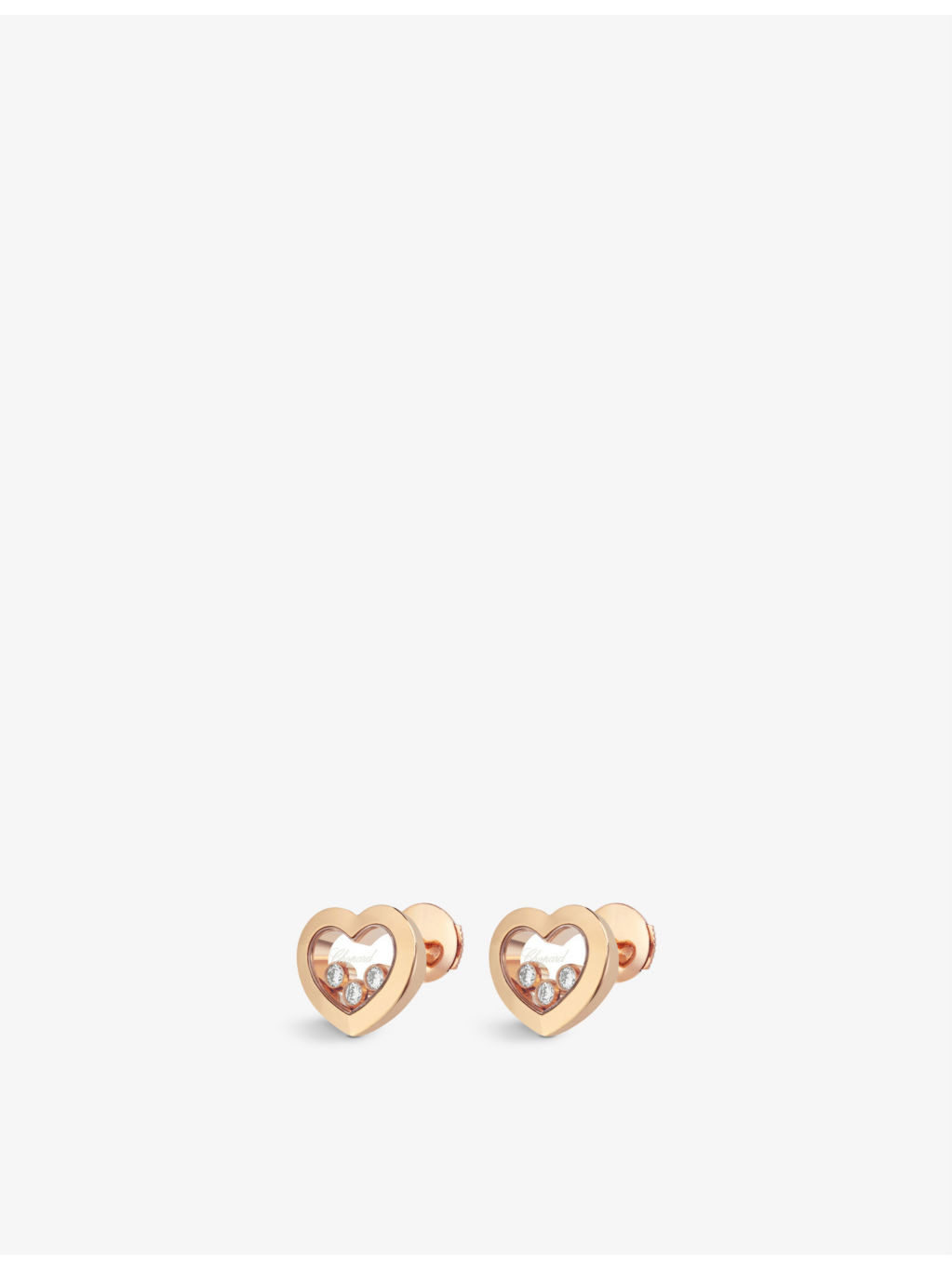 Happy Diamonds 18ct rose-gold and diamond earrings - 2