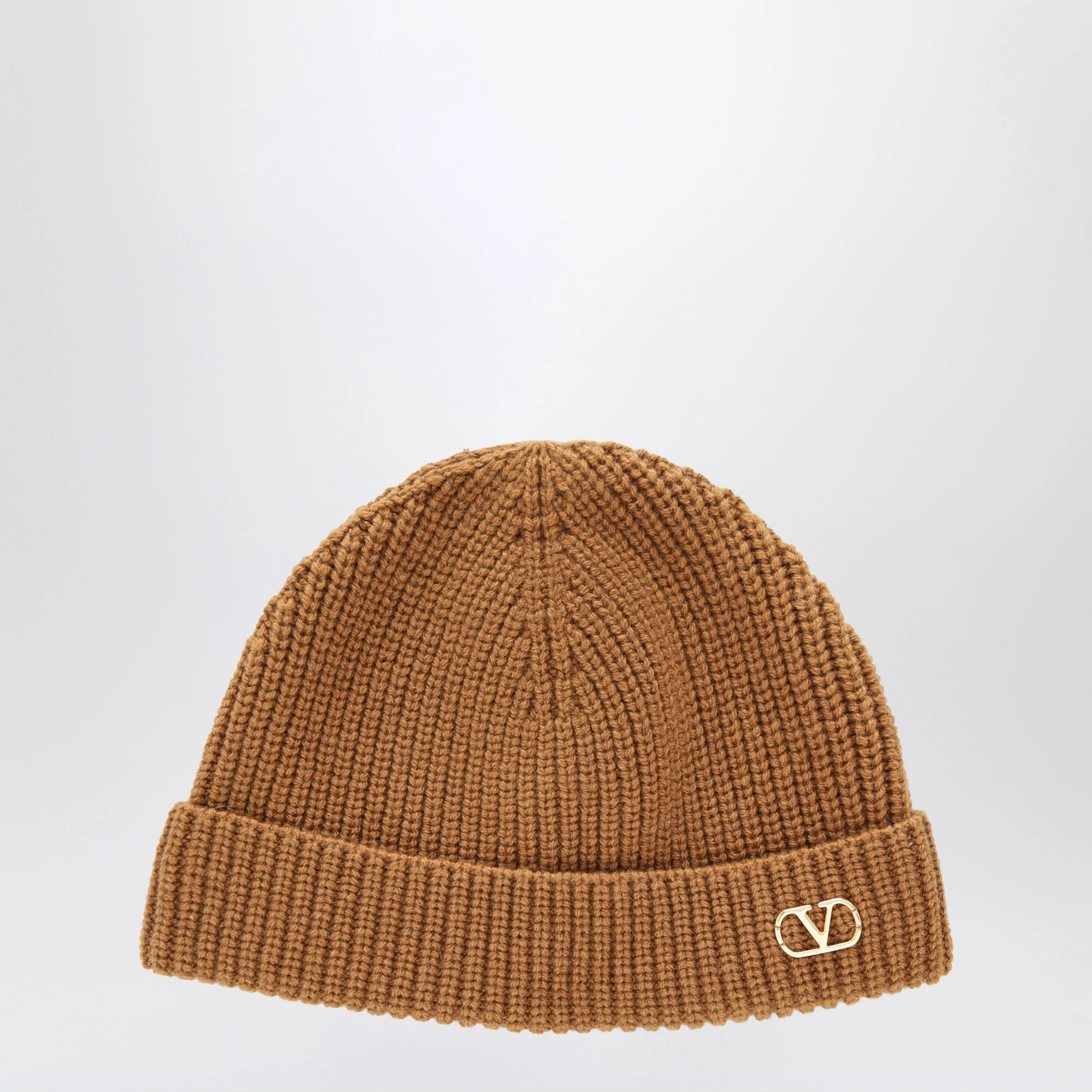 Camel Vlogo Signature cashmere beanie - 1