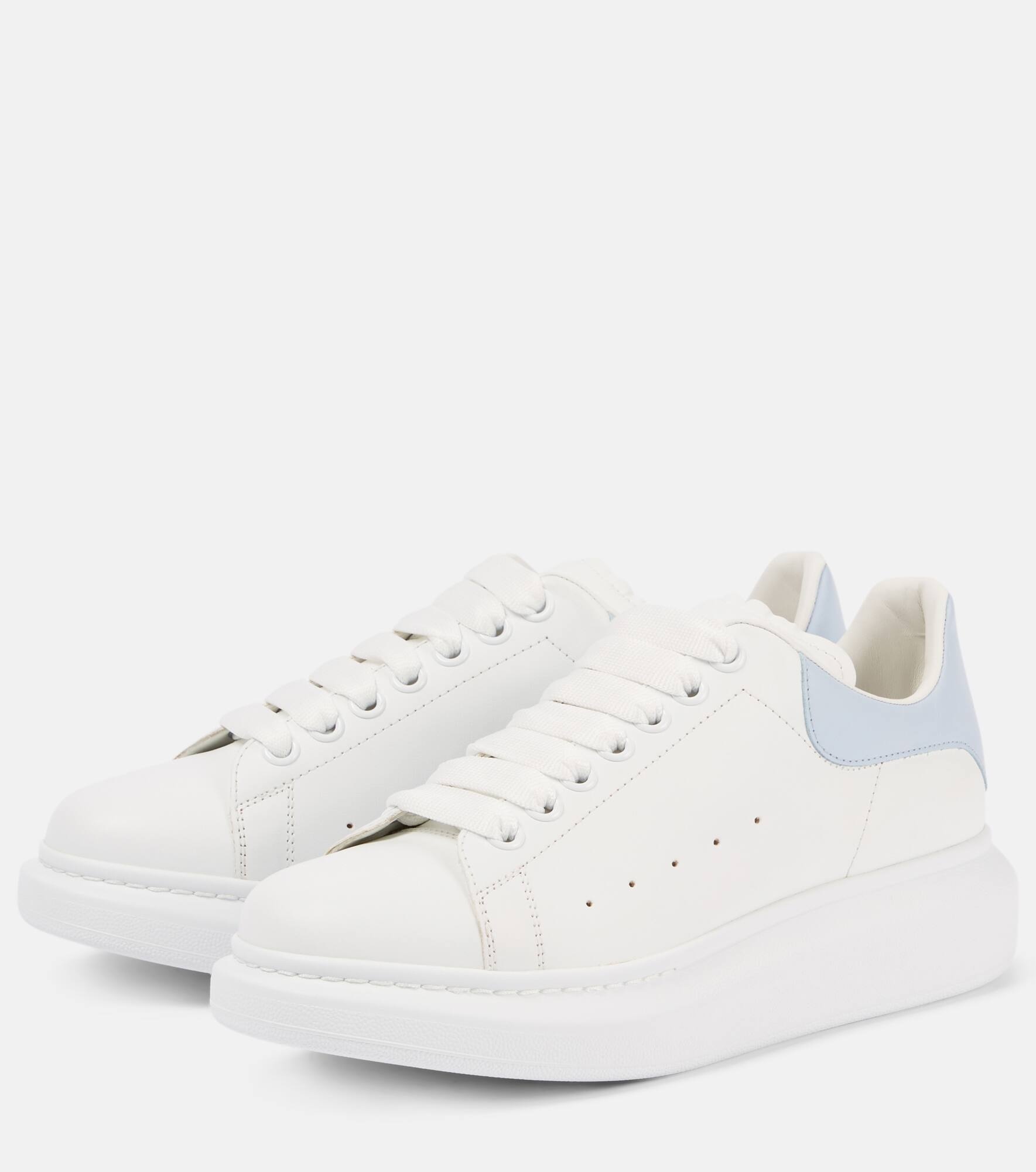 Oversized leather sneakers - 4
