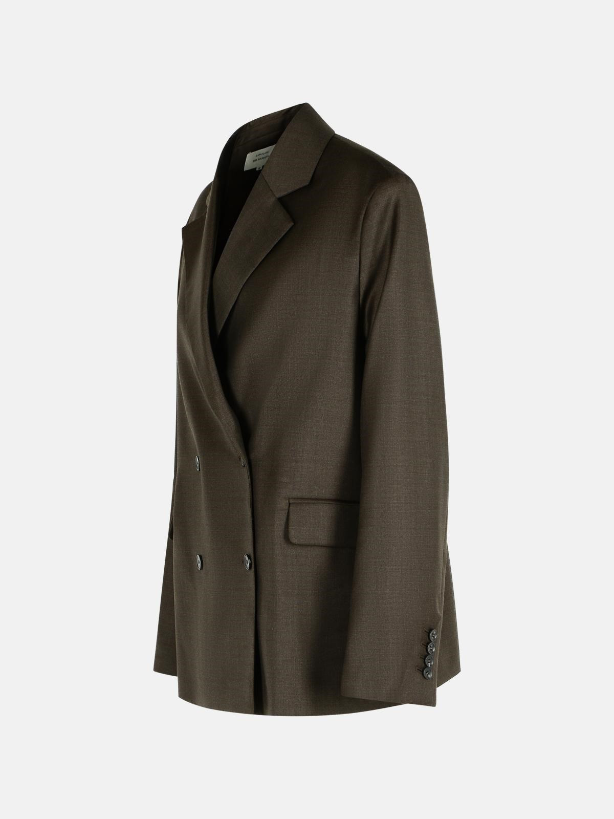 'DONAU' BROWN VIRGIN WOOL BLAZER - 2