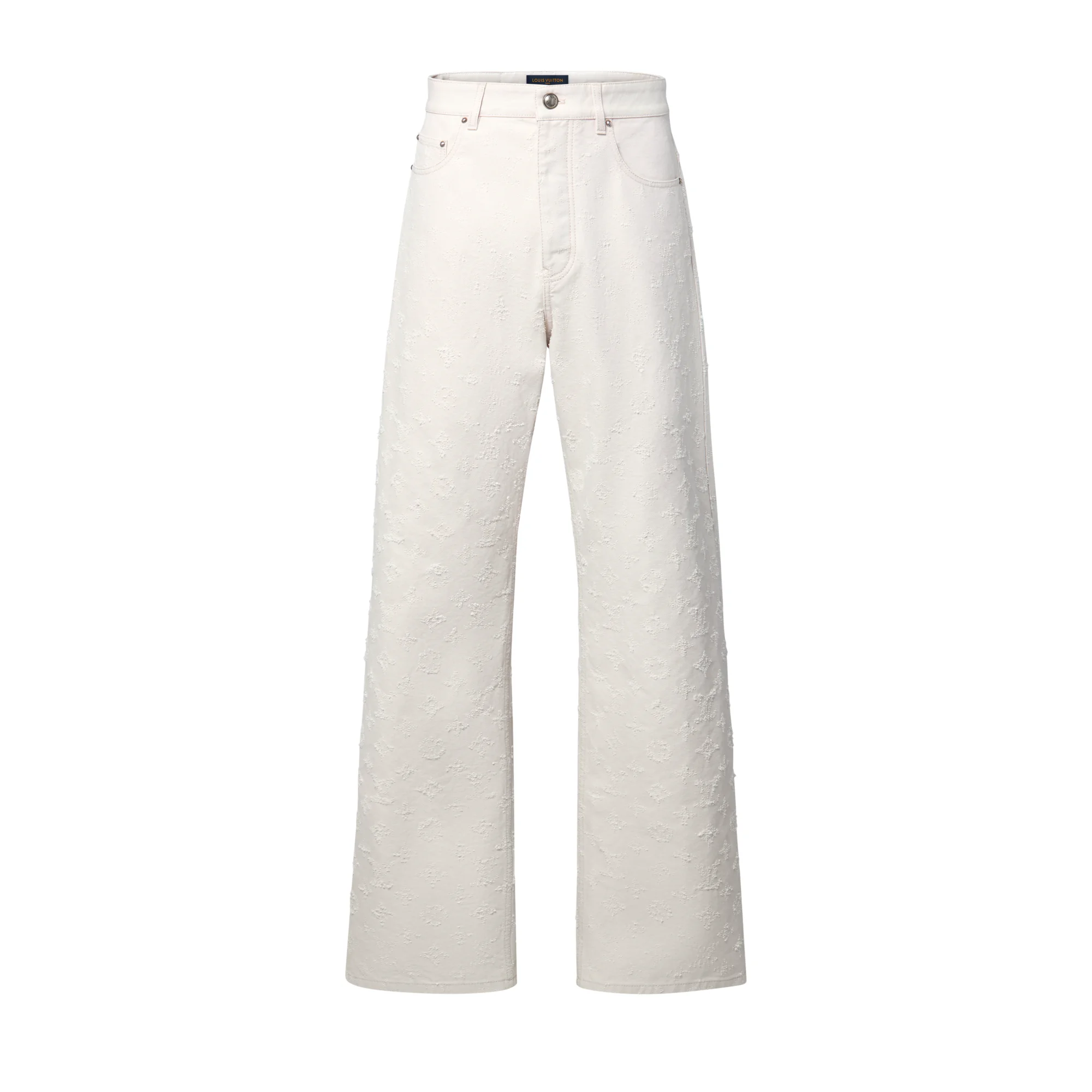 Monogram Needle-Punched Denim Skate Pants - 1