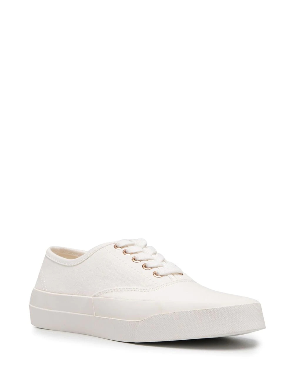 low-top canvas sneakers - 2
