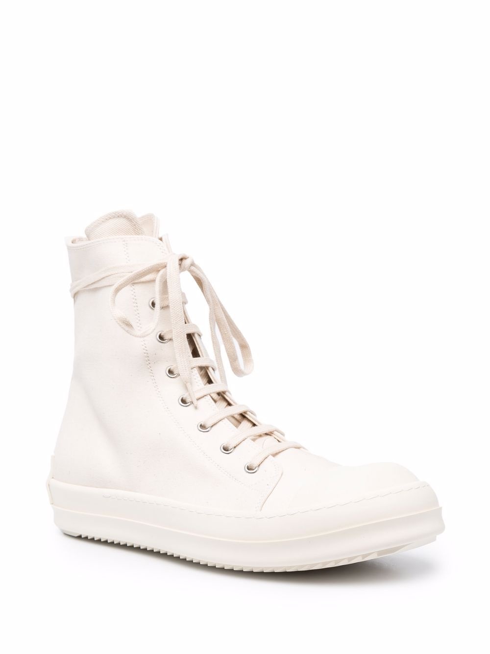 lace-up high-top sneakers - 2