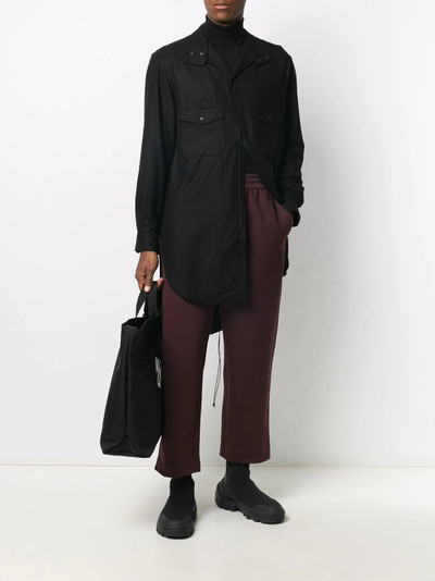 Y-3 flared style trousers outlook