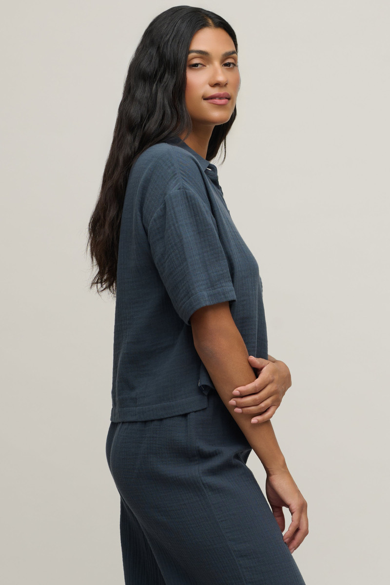 Barefoot Dreams Cotton Gauze Shirt outlook