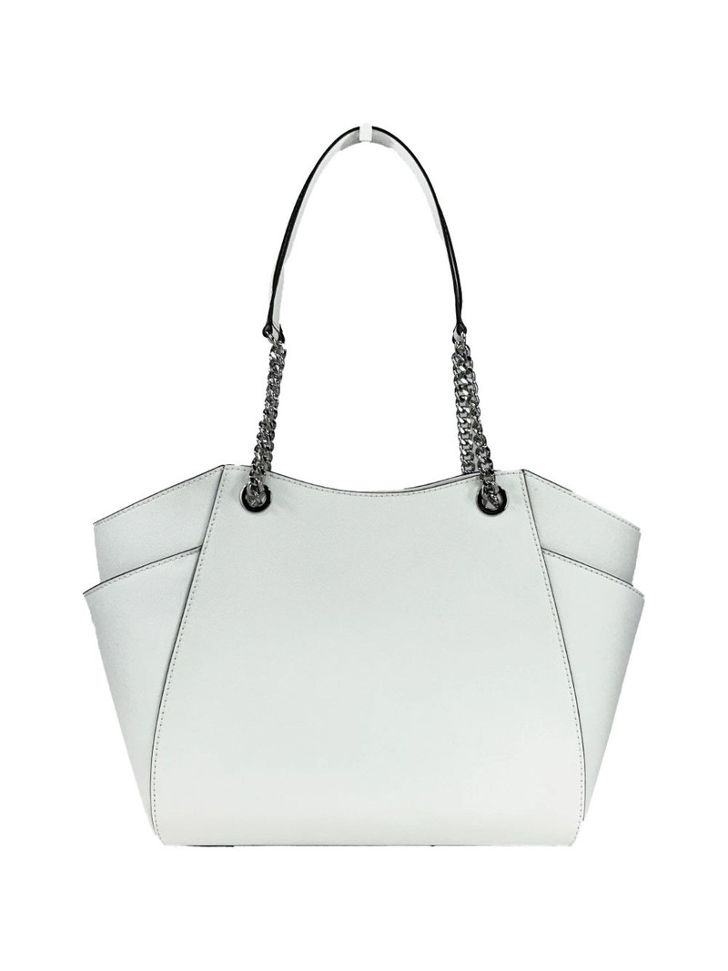 MICHAEL KORS chain-link leather-trim tote bag outlook