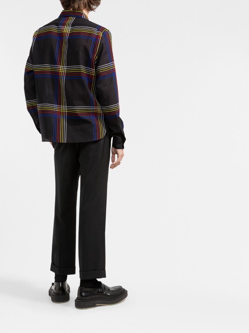 checked wool shirt - 4