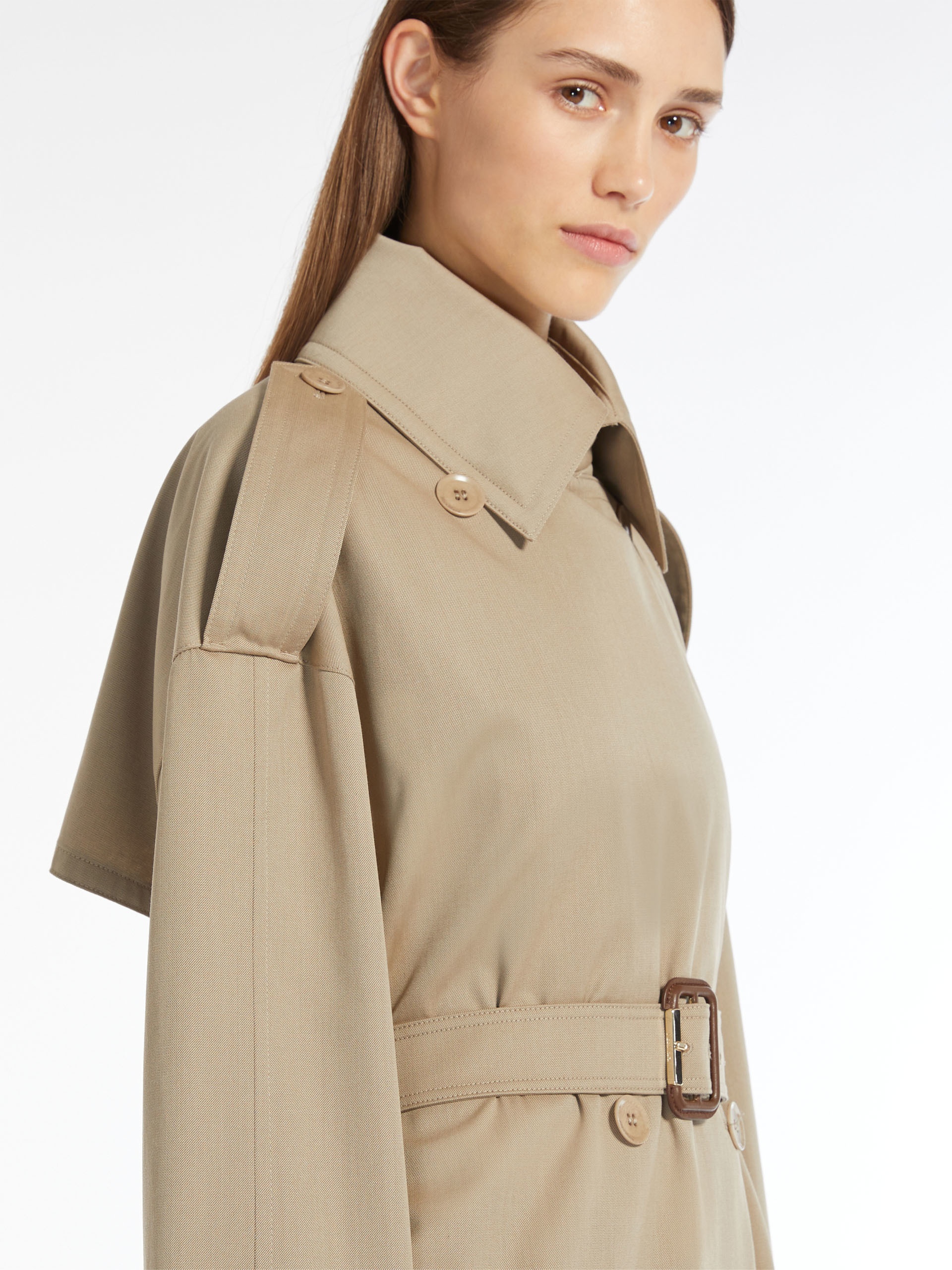 SALPA Oversize trench coat in water-resistant cotton and wool - 5