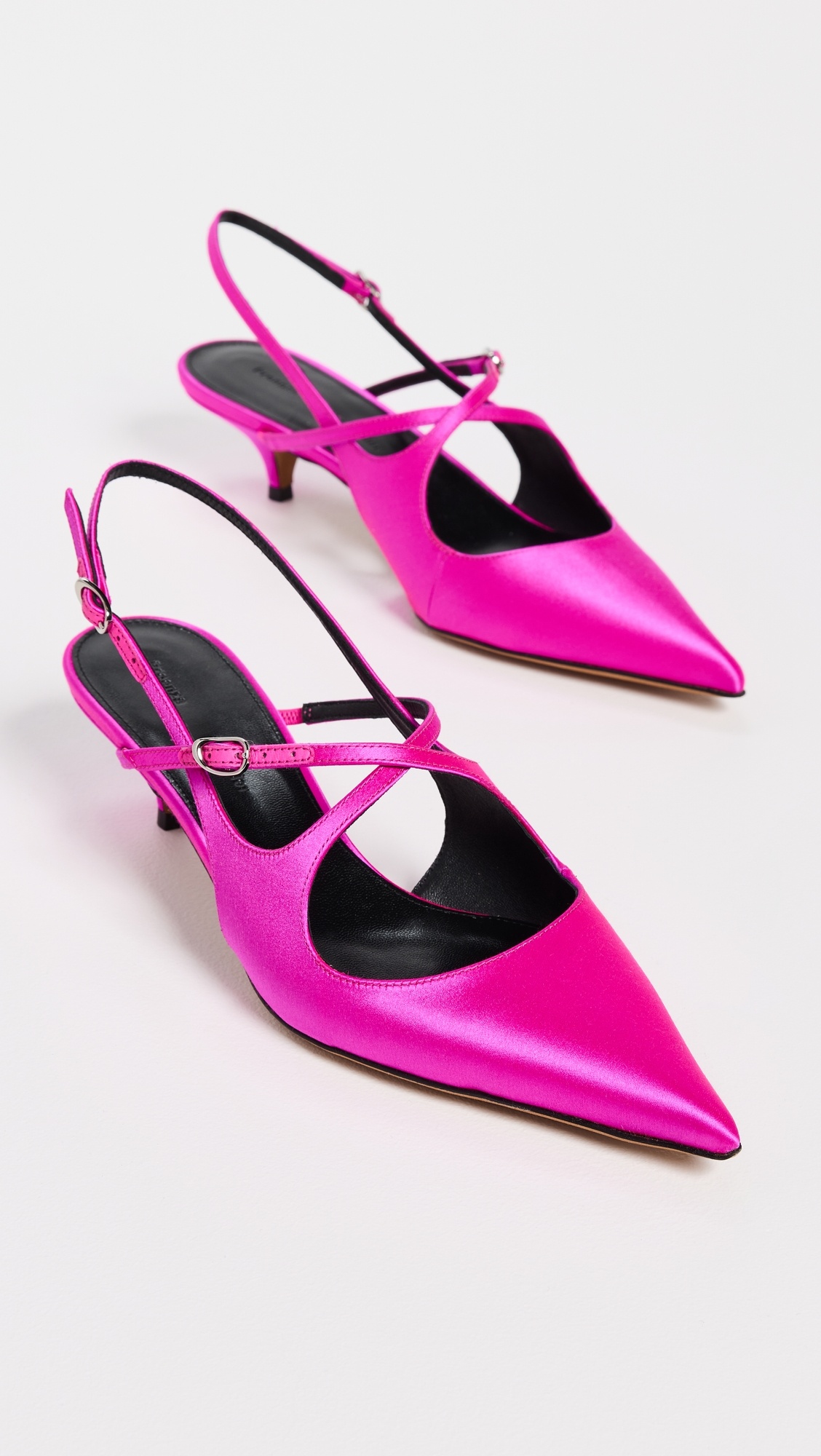 Slash Crossover Slingback Pumps - 4