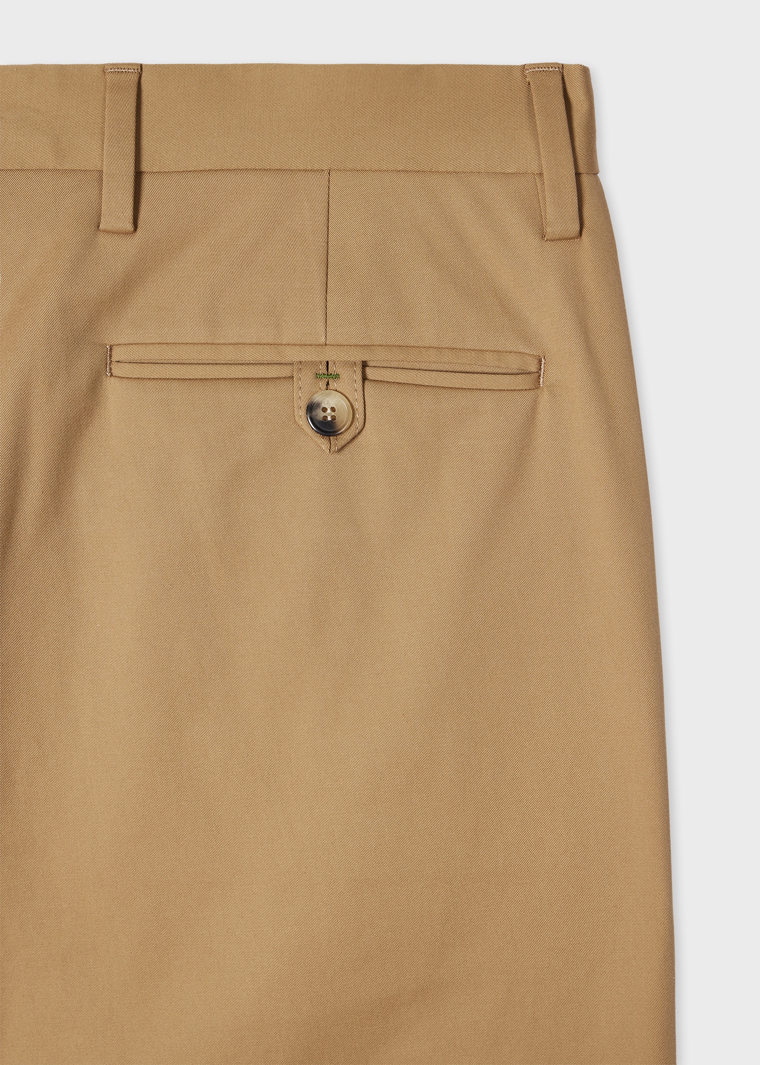 Tan Fine Cotton-Twill Chinos - 2