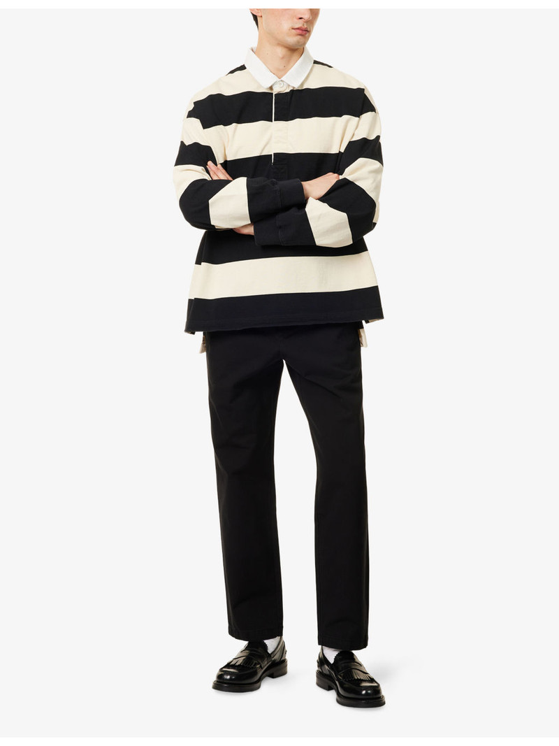 Citizens of Humanity Flat Front Chino Tapered-Leg Cotton Trousers outlook