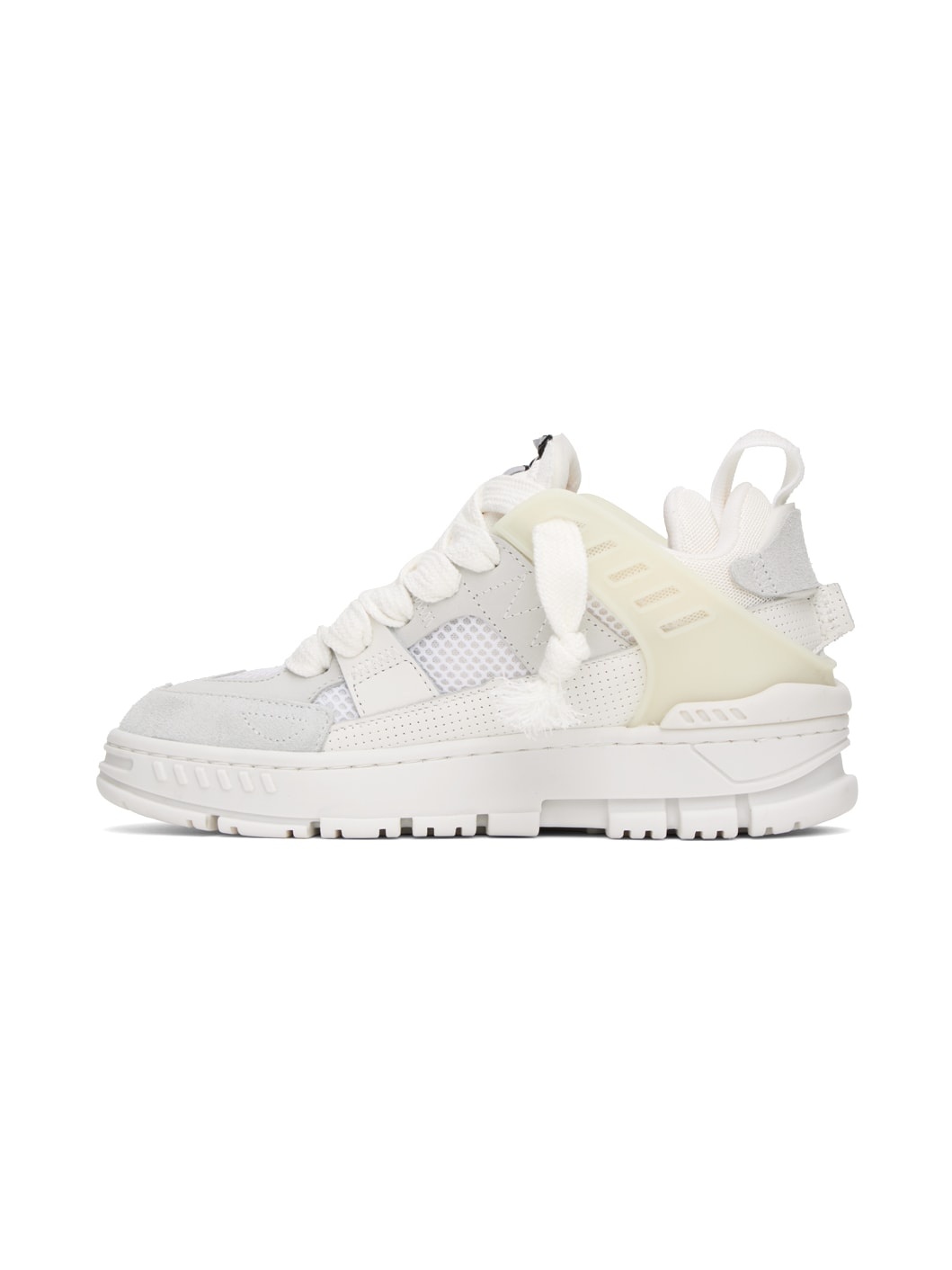White Area Patchwork Sneakers - 3