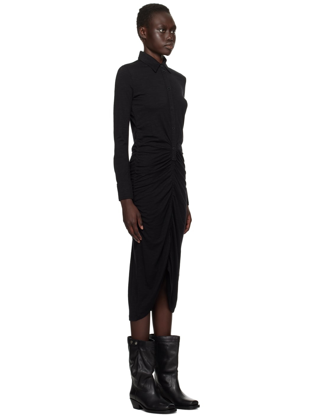 Black Ivalia Midi Dress - 2