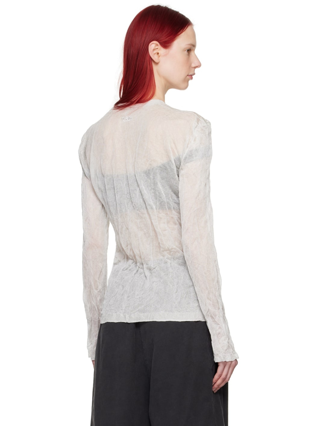 Gray Facelift Long Sleeve T-Shirt - 3