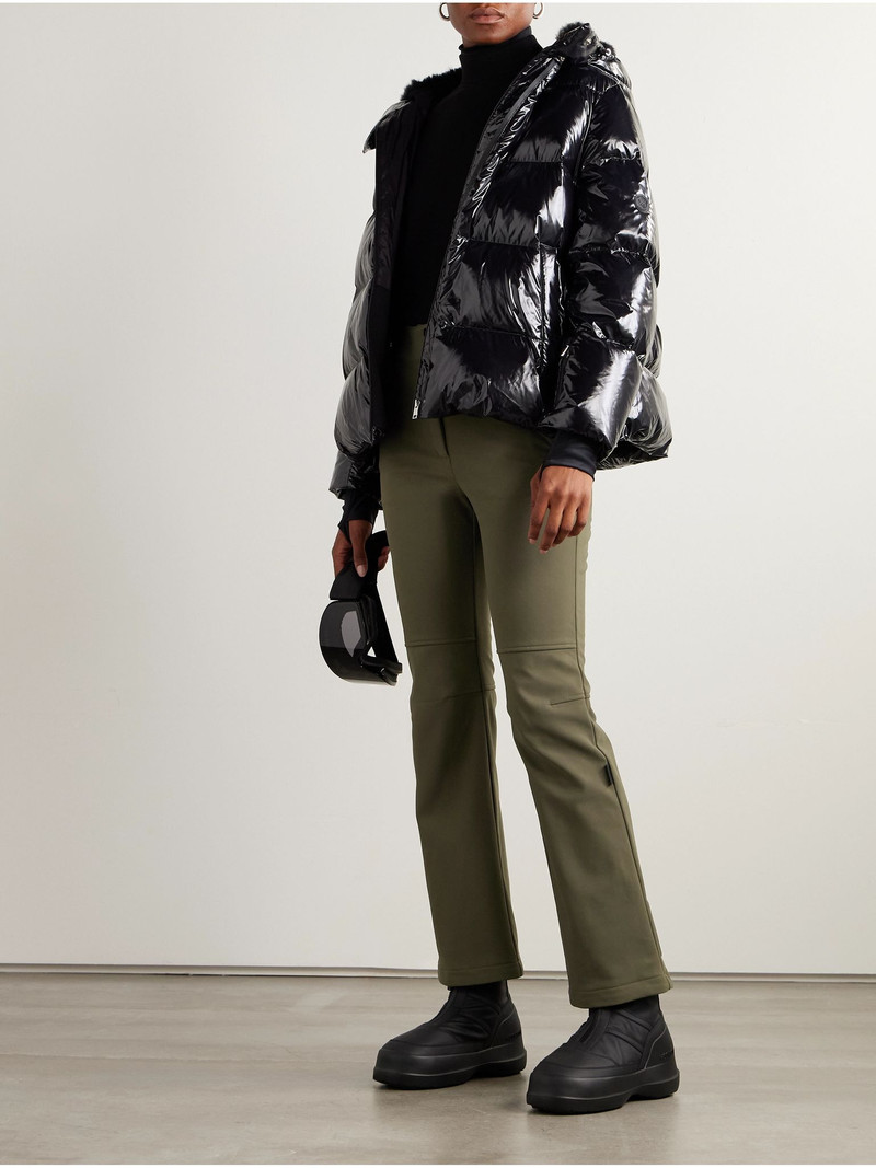 Yves Salomon Shell flared ski pants Light brown outlook