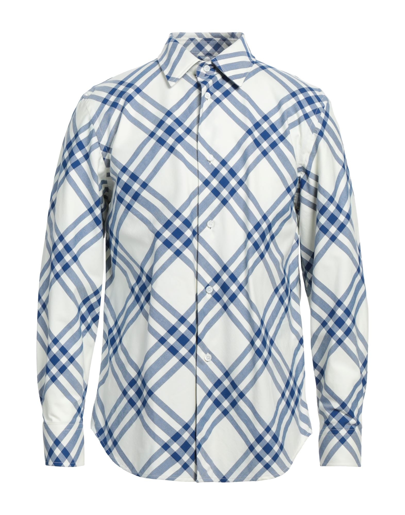 Blue Men's Patterned Shirt - 1