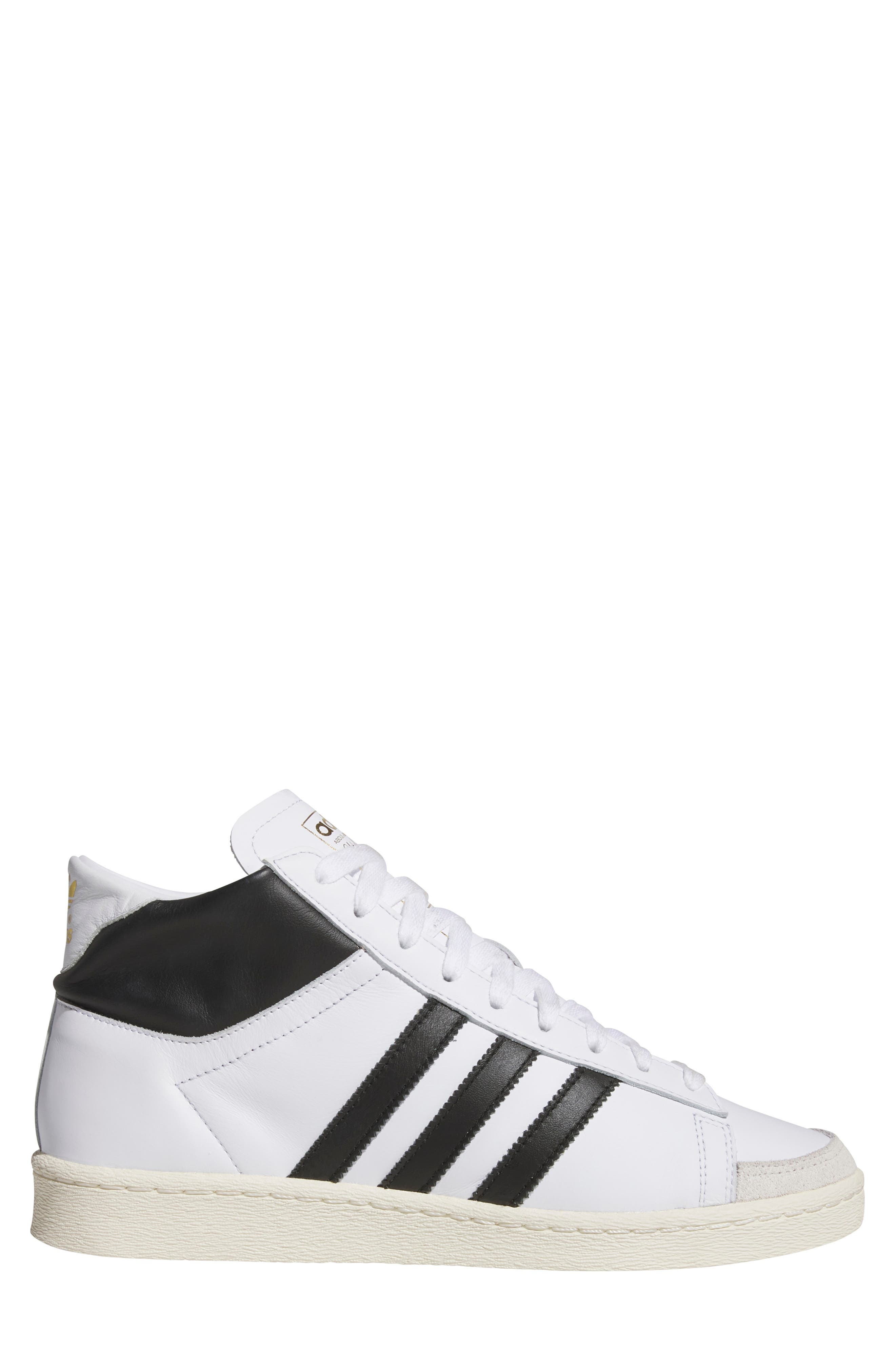 adidas Gender Inclusive Jabbar Hi Basketball Sneaker in White/Black/Off White at Nordstrom - 3