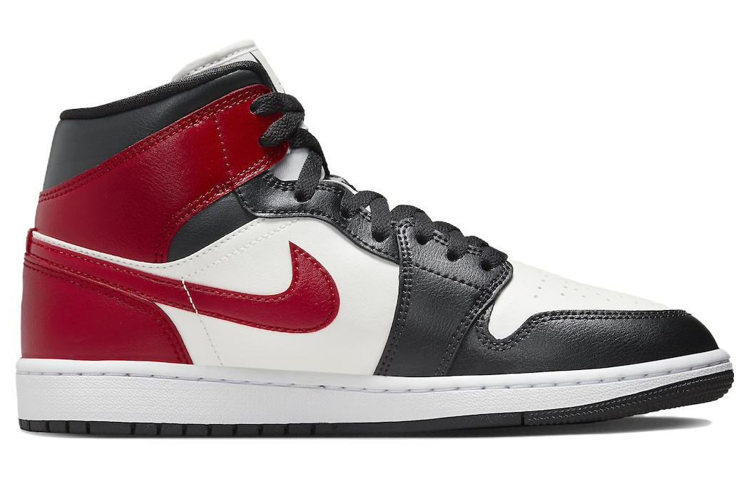 (WMNS) Air Jordan 1 Mid 'Black Toe' BQ6472-160 - 3